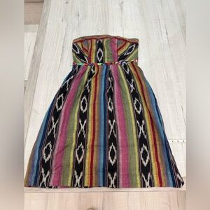 Edme & esyllte Colorful Strapless Maxi Dress